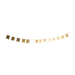 Guirlande happy birthday - goud