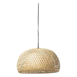 Hanglamp gevlochten - naturel - ø38x20 cm