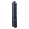 Hang organiser met 10 vakken - grijs - 154x34x6 cm