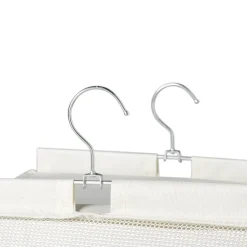 Hang organiser met 6 vakken - wit - 125x30x30 cm