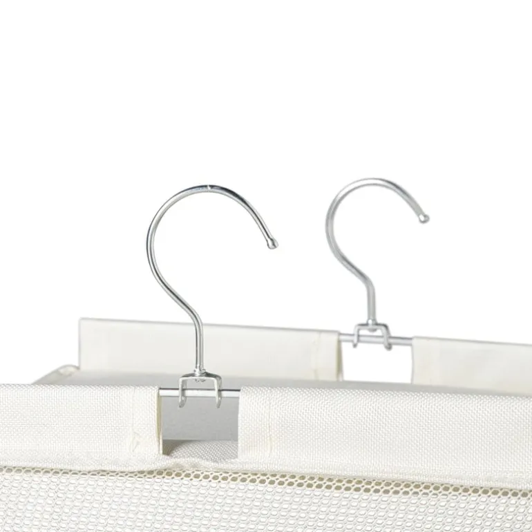 Hang organiser met 6 vakken - wit - 125x30x30 cm