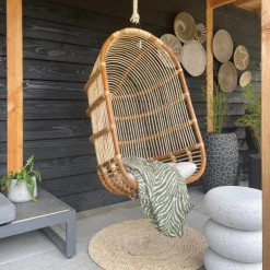 Hangstoel Aqua - naturel - 70x60x124 cm
