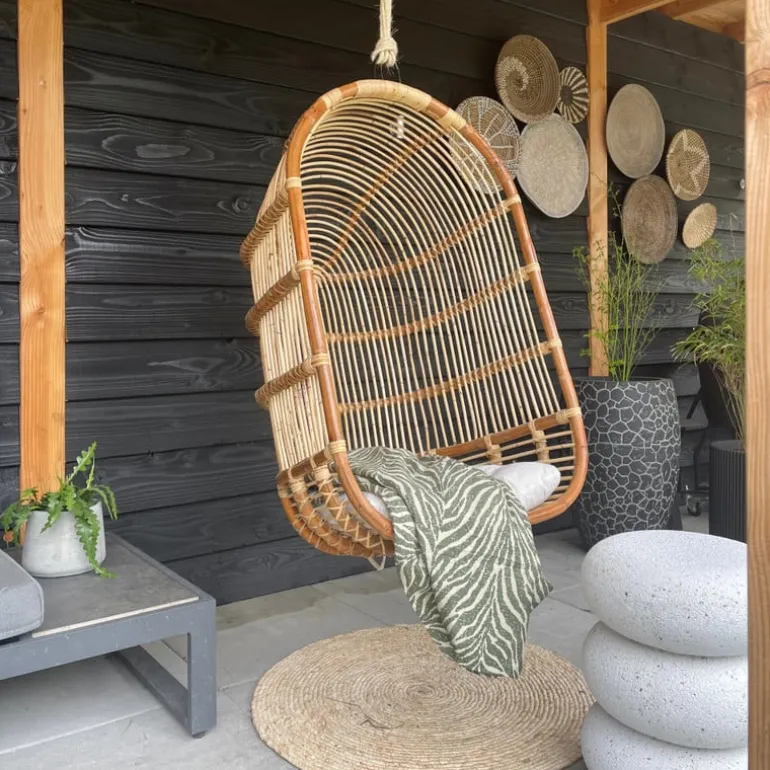Hangstoel Aqua - naturel - 70x60x124 cm