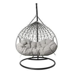 Hangstoel loveseat - grijs - ø120x200 cm