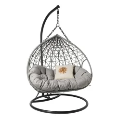 Hangstoel loveseat - grijs - ø120x200 cm