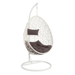 Hangstoel swing - wit - 95x95x200 cm