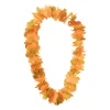 Hawaii ketting - oranje - 100 cm