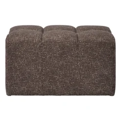 Hocker chenille - donkerbruin -38x66x38 cm