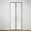 Horgordijn magnetisch - zwart - 100x220 cm