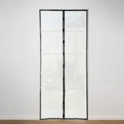 Horgordijn magnetisch - zwart - 100x220 cm