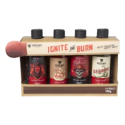 Hot sauce gift set - set van 4