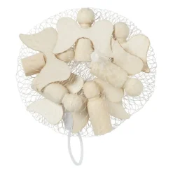 Houten engeltjes - set van 6 - naturel