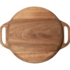 Hugo Kennis borrelplank groot - bruin - ø26 cm