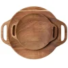 Hugo Kennis borrelplank klein - bruin - ø18 cm