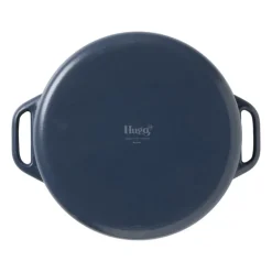 Hugo Kennis braadpan met deksel - gietijzer - blauw/zwart - ø24 cm