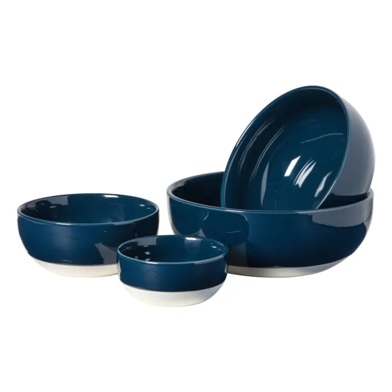 Hugo Kennis schaal - blauw/wit - ø15 cm