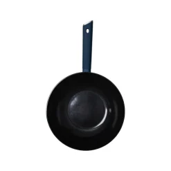 Hugo Kennis wokpan - blauw/zwart - ø28x8 cm