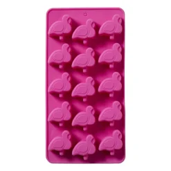 Ijsblokjesvorm flamingo - roze - 10 ijsblokjes