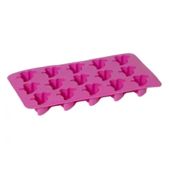 Ijsblokjesvorm flamingo - roze - 10 ijsblokjes