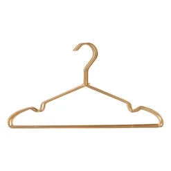 Ijzeren kleerhangers - goudkleurig - set van 4