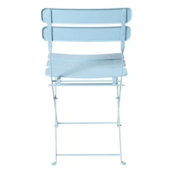 Inklapbare bistrostoel Kos - blauw - 84x48x42 cm