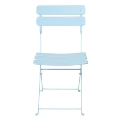 Inklapbare bistrostoel Kos - blauw - 84x48x42 cm