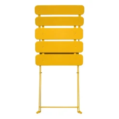 Inklapbare bistrostoel Kos - geel - 84x48x42 cm