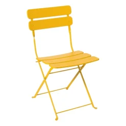 Inklapbare bistrostoel Kos - geel - 84x48x42 cm