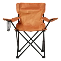 Inklapbare campingstoel - oranje - 80x75x50 cm