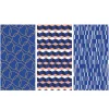 Inpakpapier blauw - diverse varianten - 70x300 cm