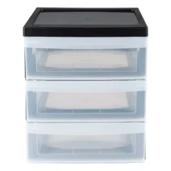 Iris ladesysteem A5 - 3 lades - zwart - 26x22x19 cm