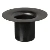 Kaarsenhouder voor fles - zwart - ø5x2.6 cm