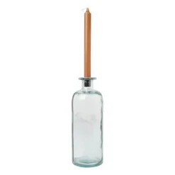 Kaarsenhouder voor fles - zwart - ø5x2.6 cm
