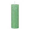 Kaars rustiek - appel groen - ø5x15 cm