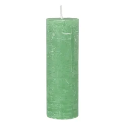 Kaars rustiek - appel groen - ø5x15 cm