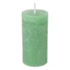Kaars rustiek - appel groen - ø5x10 cm