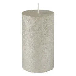 Kaars rustiek - champagne - 7x12 cm