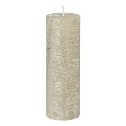Kaars rustiek - champagne - 5x15 cm