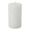 Kaars rustiek - wit - 7x12 cm