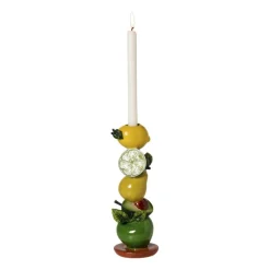Kandelaar fruit - multikleur - ø10x28 cm
