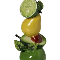 Kandelaar fruit - multikleur - ø10x28 cm