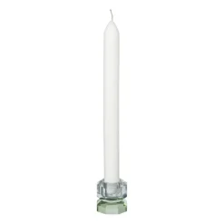 Kandelaar kristal 2-laags - blauw/groen - 4x4x4 cm