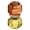 Kandelaar kristal - rood/geel - ø5.5x9 cm