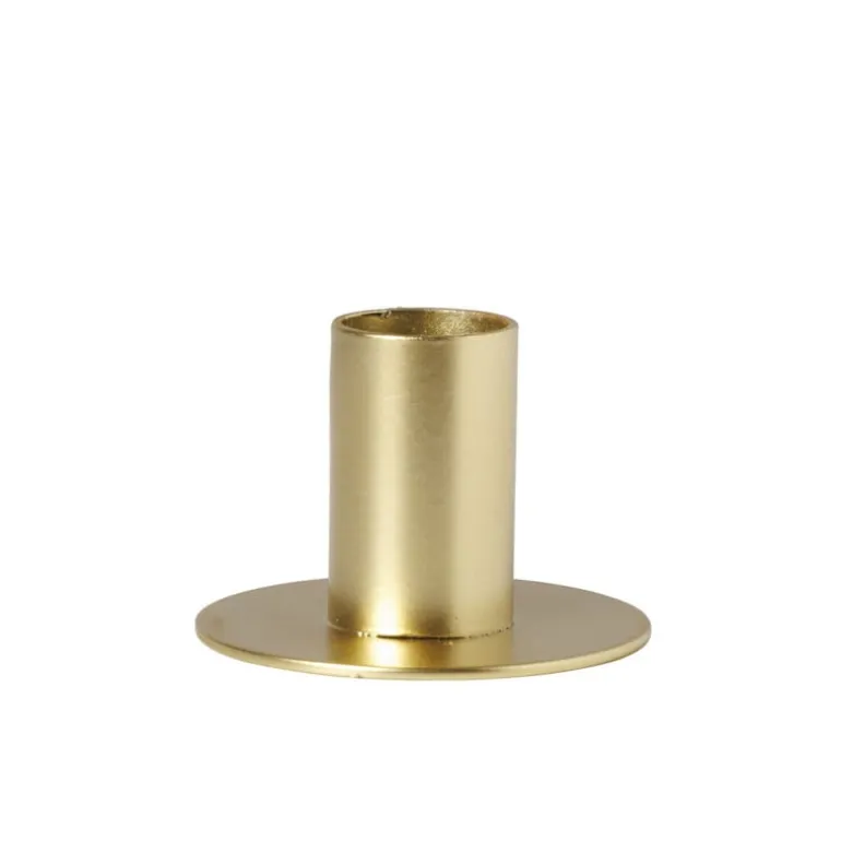 Kandelaar laag - goud - ø6x4 cm