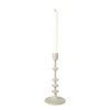 Kandelaar middel - beige - ø10x23.5 cm