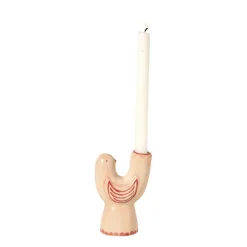 Kandelaar vogel - multikleur - 13x8.5x6 cm