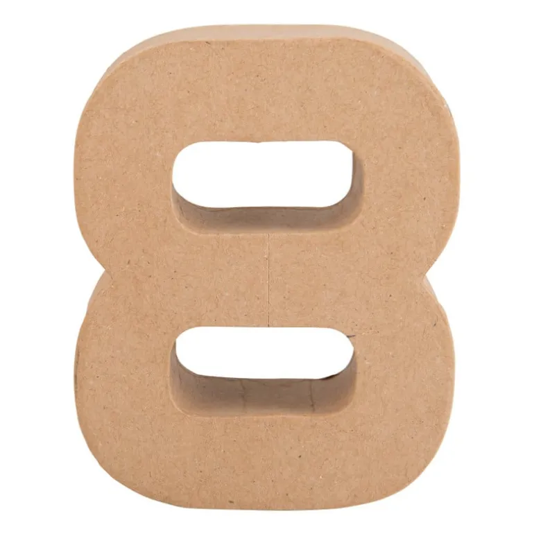 Kartonnen cijfer 8