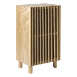 Kast Japandi met deur - bruin - 80x45x33 cm
