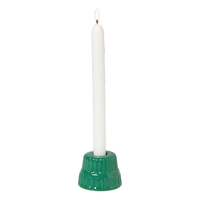 Kerst kandelaar tulband - ø7x5 cm - diverse varianten