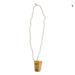 Ketting shotglas NY - diverse kleuren - 80 cm